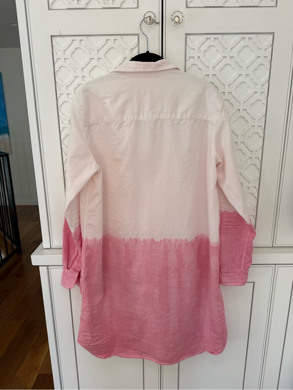 FRANK & EILEEN Pink Ombre Button-Down Shirt Dress - Picture 5 of 6